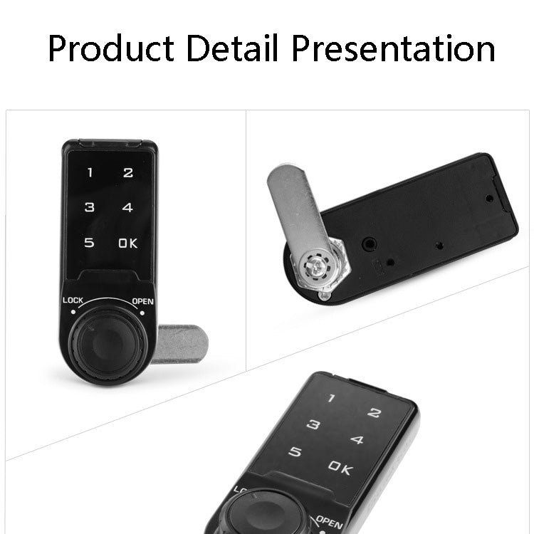 Open Hole Steel Cabinet File Cabinet Electronic Lock Drawer Mailbox Gym Cabinet Door Password Lock Specification: 30mm by bashfashion