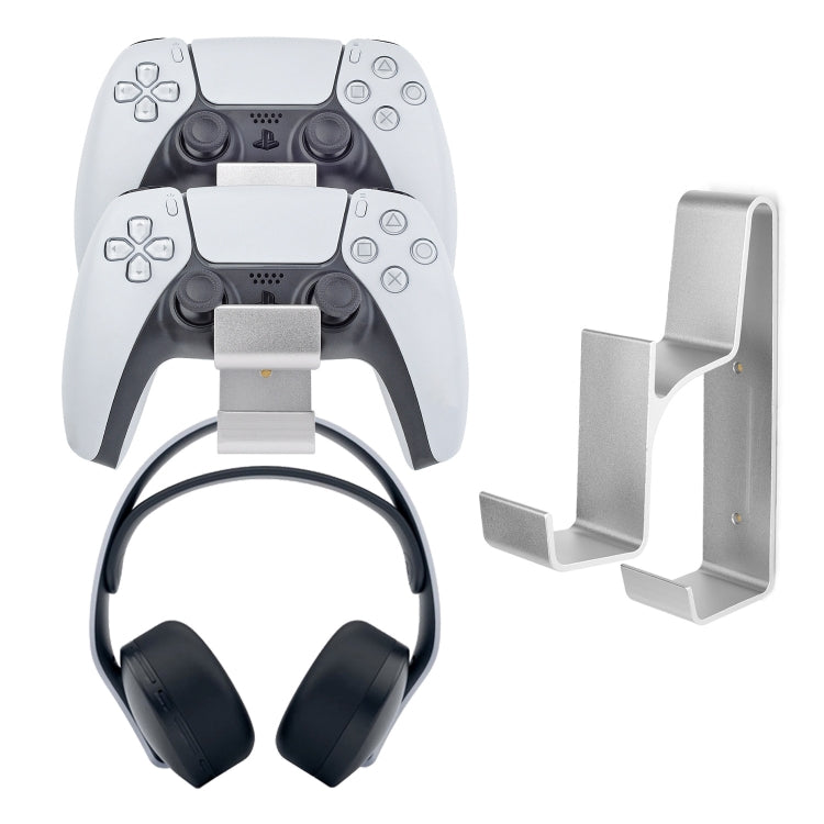 Gamepad & Headphone Three-In-One Wall Mounted Hanger For PS5 / PS4 by bashfashion
