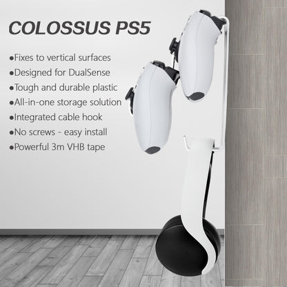 Gamepad & Headphone Three-In-One Wall Mounted Hanger For PS5 / PS4 by bashfashion