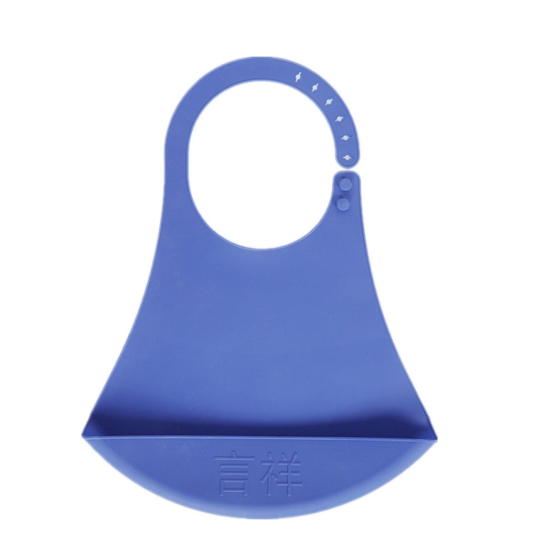 Yanxiang Elderly Eat Silicone Waterproof Bib Adult Widened Disposable Saliva Pocket(Blue) by Yanxiang