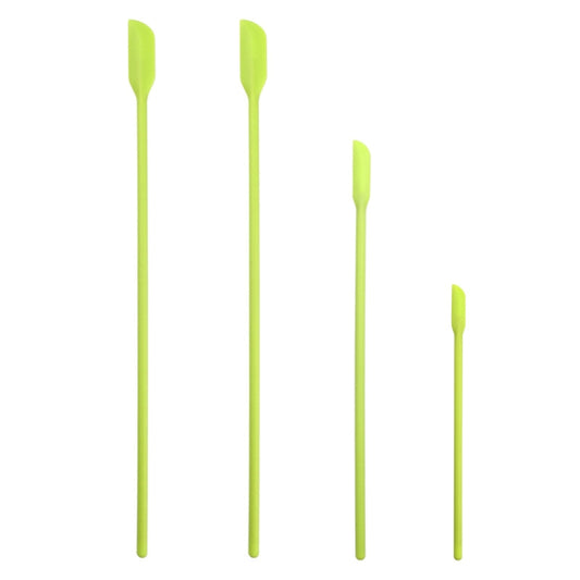 4 in 1 Silicone Mini-Pointed Scraper Lengthening Cosmetic Bottle Scraper Jam Spatula Set(Green) by bashfashion