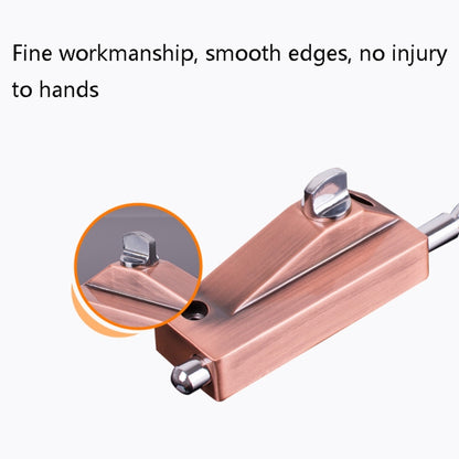 KDS-A013 Zinc Alloy Rotary Door Latch Lock Surface Mounted Spring Rotary Latch Lock, Specification: Red Ancient by bashfashion