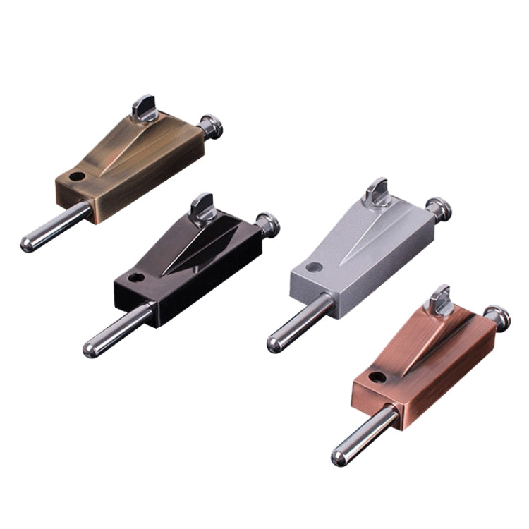 KDS-A013 Zinc Alloy Rotary Door Latch Lock Surface Mounted Spring Rotary Latch Lock, Specification: Black Ancient by bashfashion