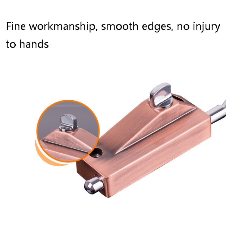 KDS-A013 Zinc Alloy Rotary Door Latch Lock Surface Mounted Spring Rotary Latch Lock, Specification: Black Ancient by bashfashion