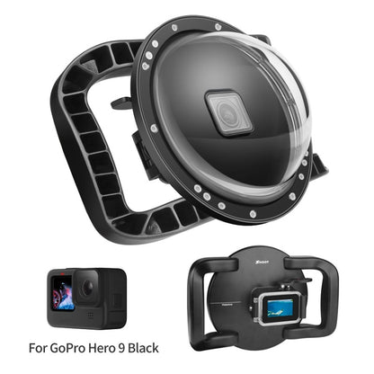 SHOOT XTGP559 Dome Port Underwater Diving Camera Lens Transparent Cover Housing Case For GoPro HERO10 Black / HERO9 Black by SHOOT