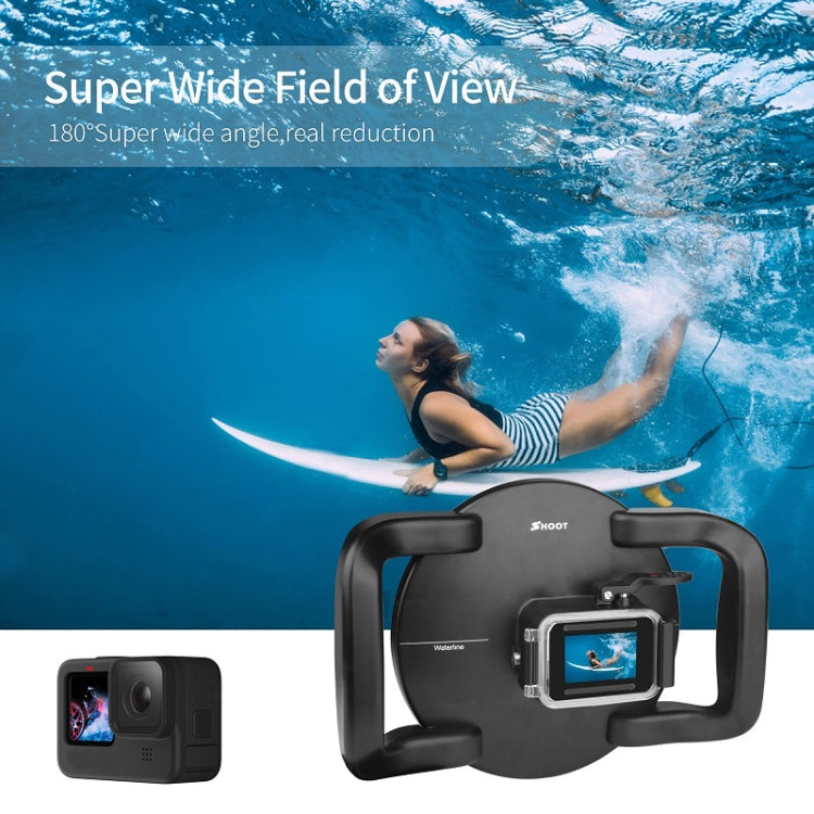 SHOOT XTGP559 Dome Port Underwater Diving Camera Lens Transparent Cover Housing Case For GoPro HERO10 Black / HERO9 Black by SHOOT