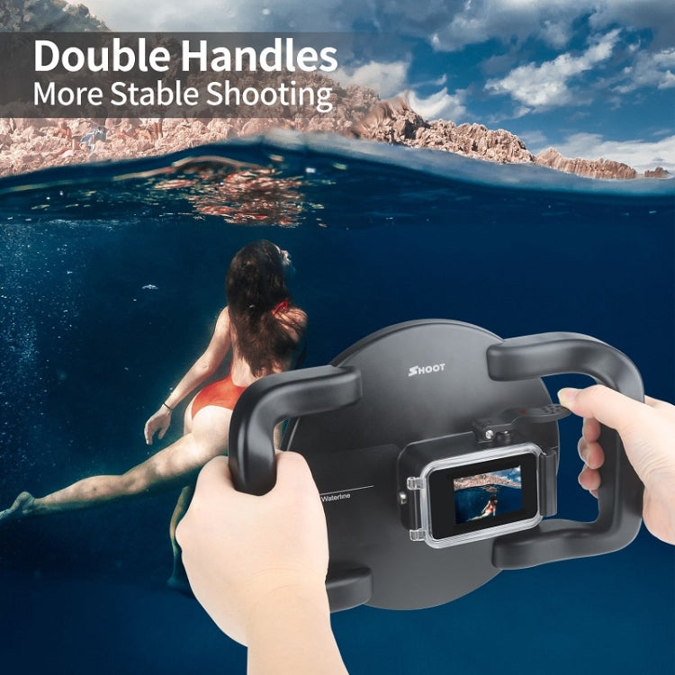 SHOOT XTGP559 Dome Port Underwater Diving Camera Lens Transparent Cover Housing Case For GoPro HERO10 Black / HERO9 Black by SHOOT