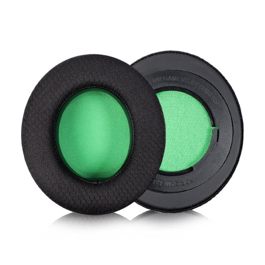 2 PCS Headset Sponge Case For Razer BlackShark V2/V2X/V2SE, Colour: Ellipse(Black Net Green Bottom) by bashfashion