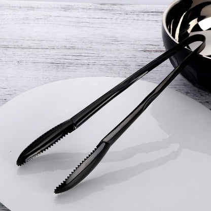 304 Stainless Steel Food Clip,Style: Ice Clip (Black) by bashfashion