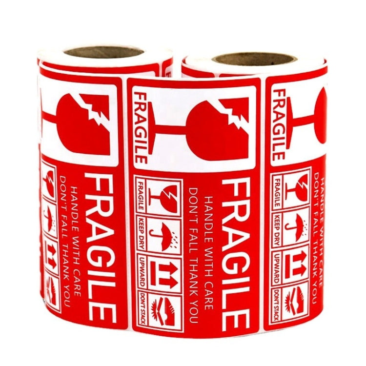 Fragile Goods Label Express Carton Warning Sticker Handle Careful Stickers(F41) by bashfashion