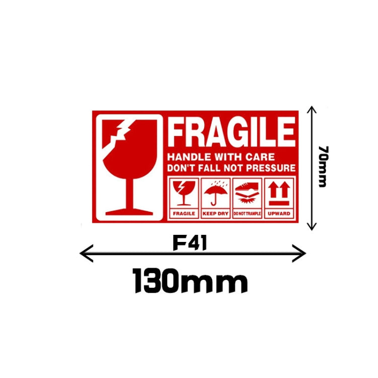 Fragile Goods Label Express Carton Warning Sticker Handle Careful Stickers(F41) by bashfashion