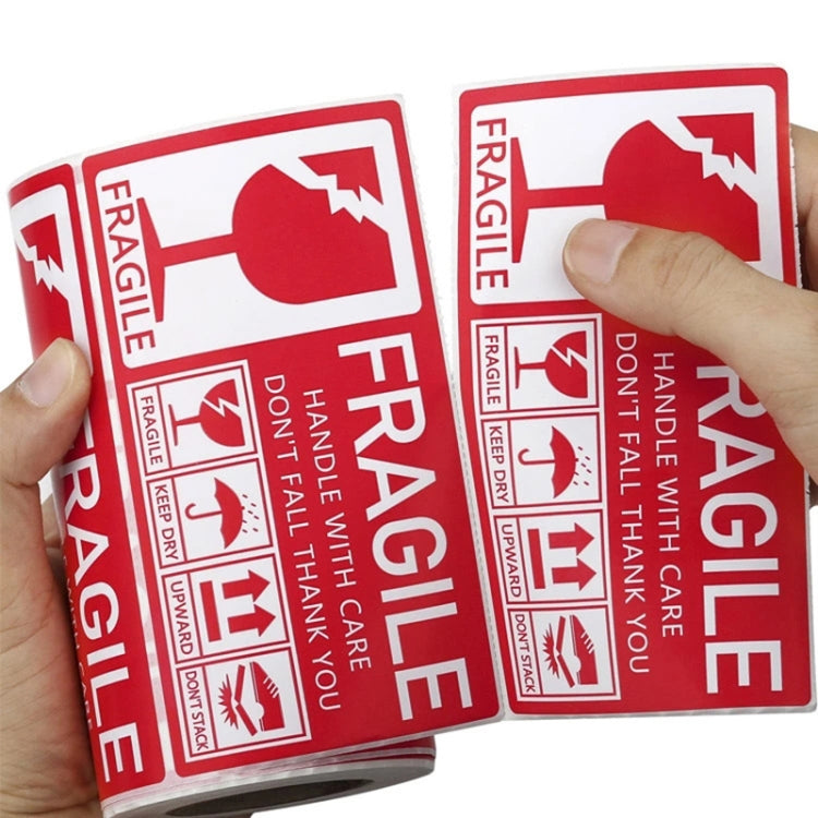 Fragile Goods Label Express Carton Warning Sticker Handle Careful Stickers(F41) by bashfashion