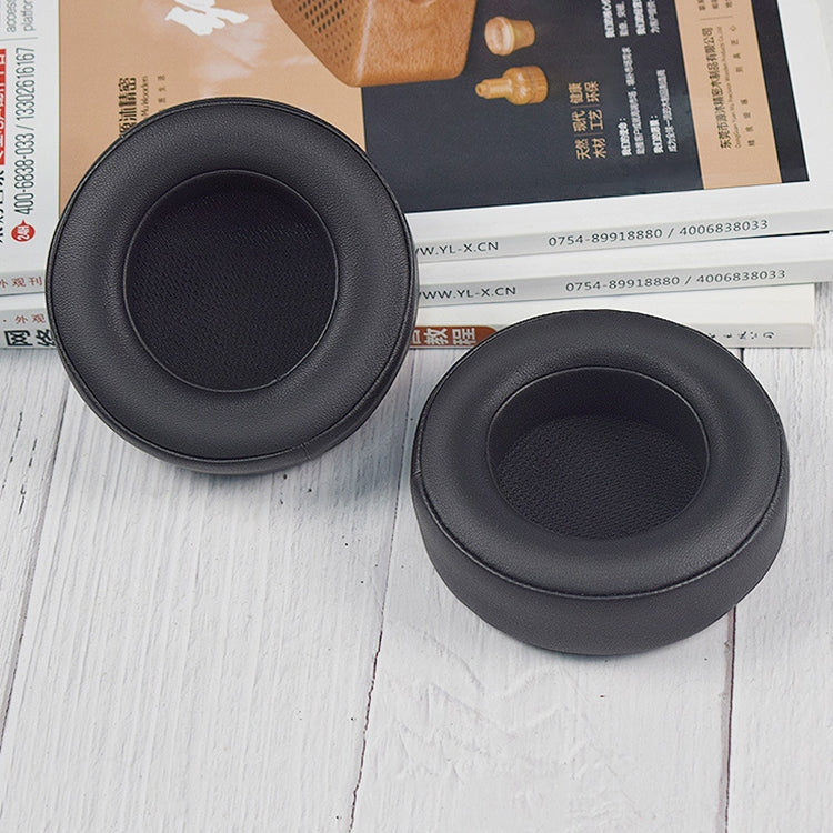 2 PCS Headset Sponge Cover Earmuffs For Virtuoso RGB Wireless SE(Black Protein Skin) by bashfashion