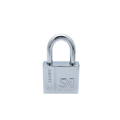 Square Blade Imitation Stainless Steel Padlock, Specification: Short 50mm Not Open by bashfashion