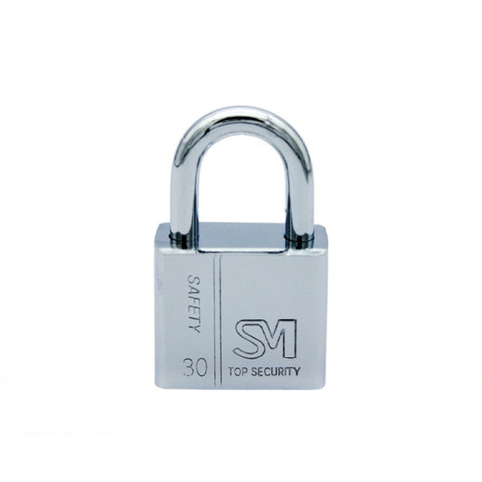 4 PCS Square Blade Imitation Stainless Steel Padlock, Specification: Short 30mm Open by bashfashion