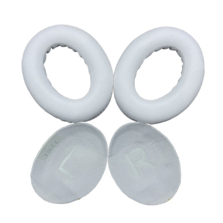 2 PCS Headest Sponge Cover Earmuffs with Cushion For BOSE NC700(White) by bashfashion