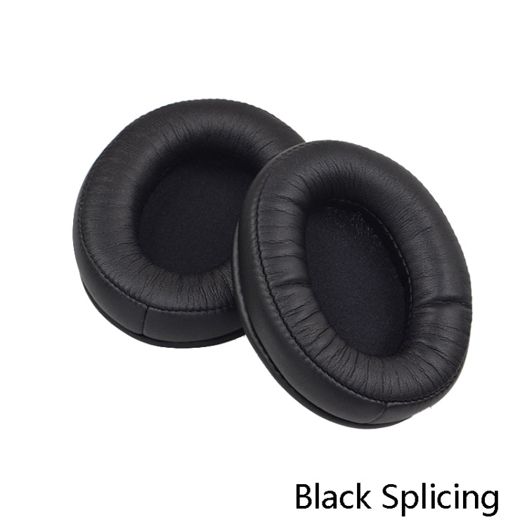 2 PCS Headset Sponge Cover Ear Pad Leather Case For Kingston Cloud Silver II, Colour: Black Splicing by bashfashion