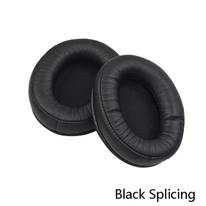 2 PCS Headset Sponge Cover Ear Pad Leather Case For Kingston Cloud Silver II, Colour: Black Splicing by bashfashion