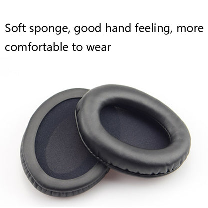 2 PCS Headset Sponge Cover Ear Pad Leather Case For Kingston Cloud Silver II, Colour: Black Splicing by bashfashion