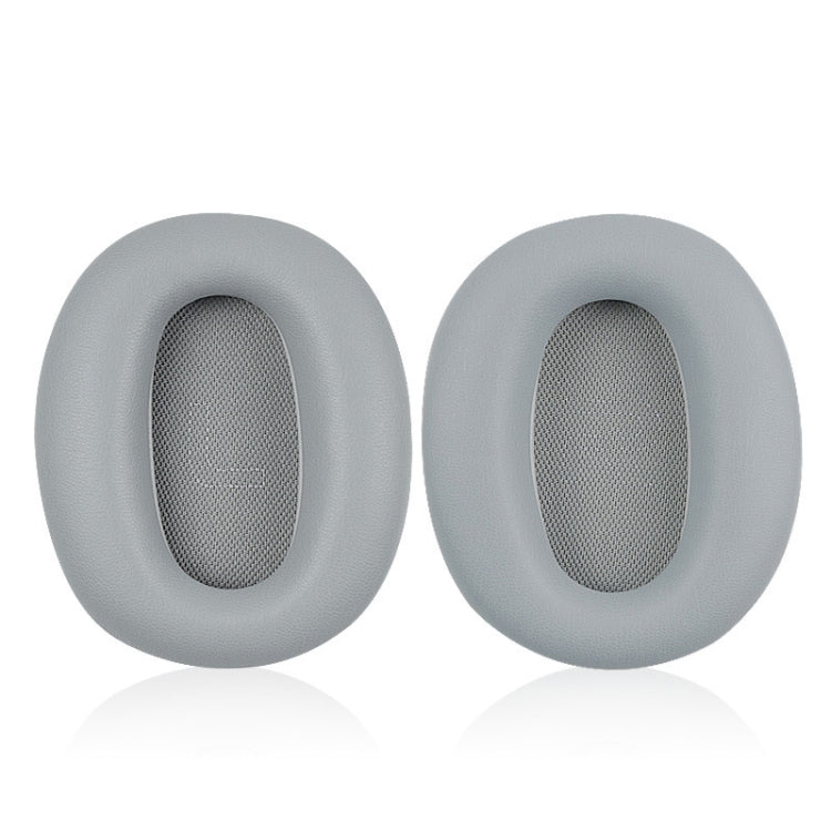 1 Pair Protein Skin Leather Headest Sponge Earmuffs For Edifier W820BT / W808BT / K815 / K815PG1 / H840 / K800 / K830(Gray) by bashfashion