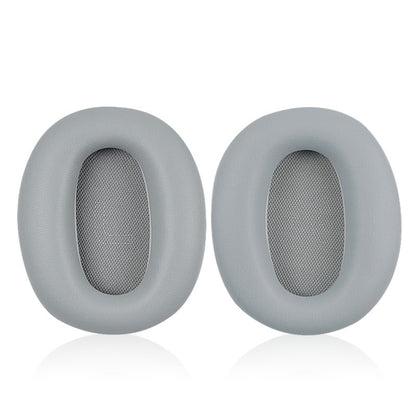 1 Pair Protein Skin Leather Headest Sponge Earmuffs For Edifier W820BT / W808BT / K815 / K815PG1 / H840 / K800 / K830(Gray) by bashfashion