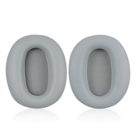 1 Pair Protein Skin Leather Headest Sponge Earmuffs For Edifier W820BT / W808BT / K815 / K815PG1 / H840 / K800 / K830(Gray) by bashfashion