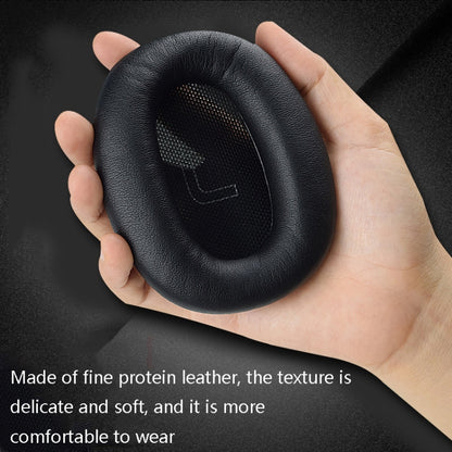 1 Pair Protein Skin Leather Headest Sponge Earmuffs For Edifier W820BT / W808BT / K815 / K815PG1 / H840 / K800 / K830(Gray) by bashfashion