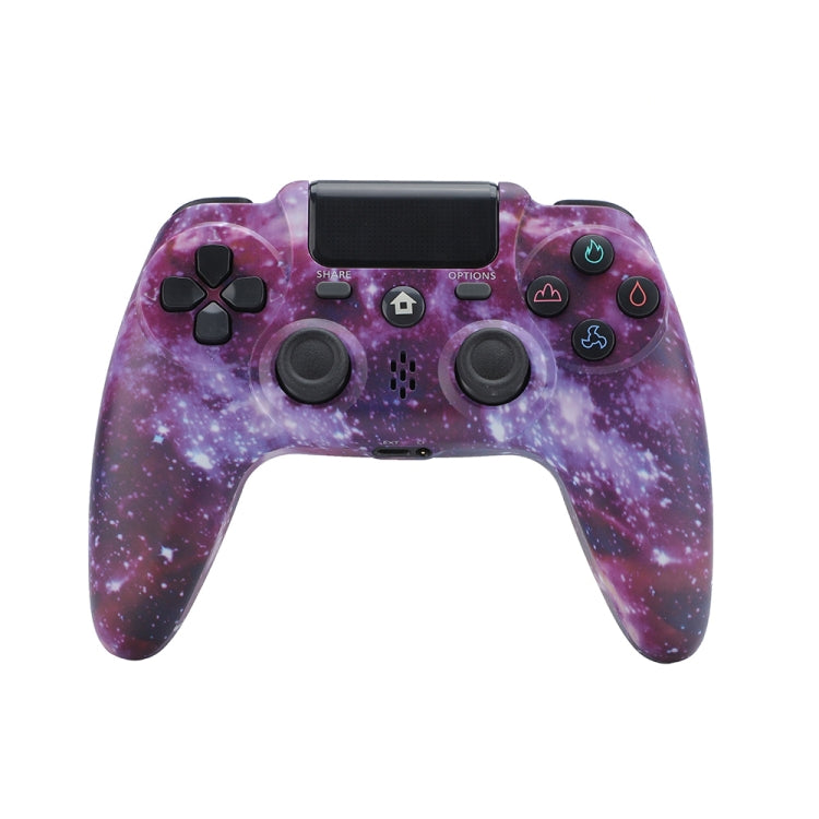 ZR486 Wireless Game Controller For PS4, Product color: Purple Starry Sky by bashfashion