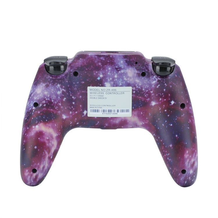 ZR486 Wireless Game Controller For PS4, Product color: Purple Starry Sky by bashfashion