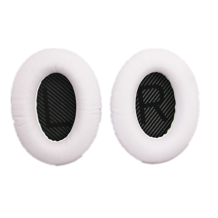 2 PCS Headset Sponge Cover For BOSE QC15 / QC3 / QC2 / QC25 / AE2 / AE2i(White + Black LR) by bashfashion