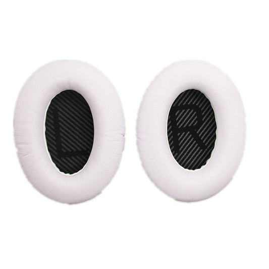 2 PCS Headset Sponge Cover For BOSE QC15 / QC3 / QC2 / QC25 / AE2 / AE2i(White + Black LR) by bashfashion