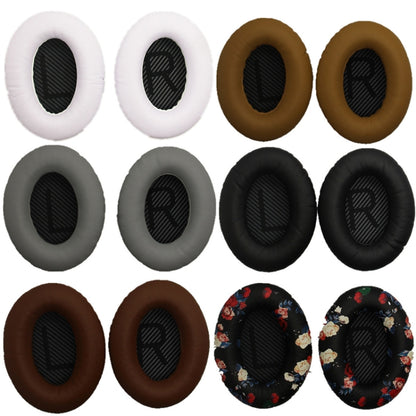 2 PCS Headset Sponge Cover For BOSE QC15 / QC3 / QC2 / QC25 / AE2 / AE2i(White + Black LR) by bashfashion