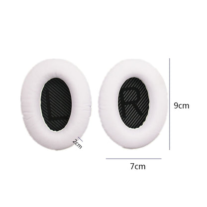 2 PCS Headset Sponge Cover For BOSE QC15 / QC3 / QC2 / QC25 / AE2 / AE2i(White + Black LR) by bashfashion