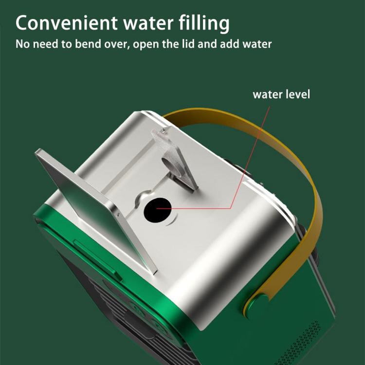 USB Mini Refrigeration And Humidification Air Conditioner Desktop Water-cooled Fan(White) by bashfashion