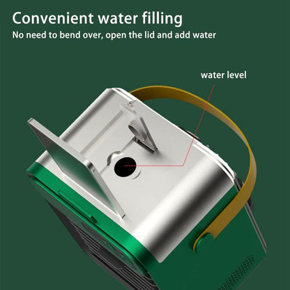 USB Mini Refrigeration And Humidification Air Conditioner Desktop Water-cooled Fan(White) by bashfashion