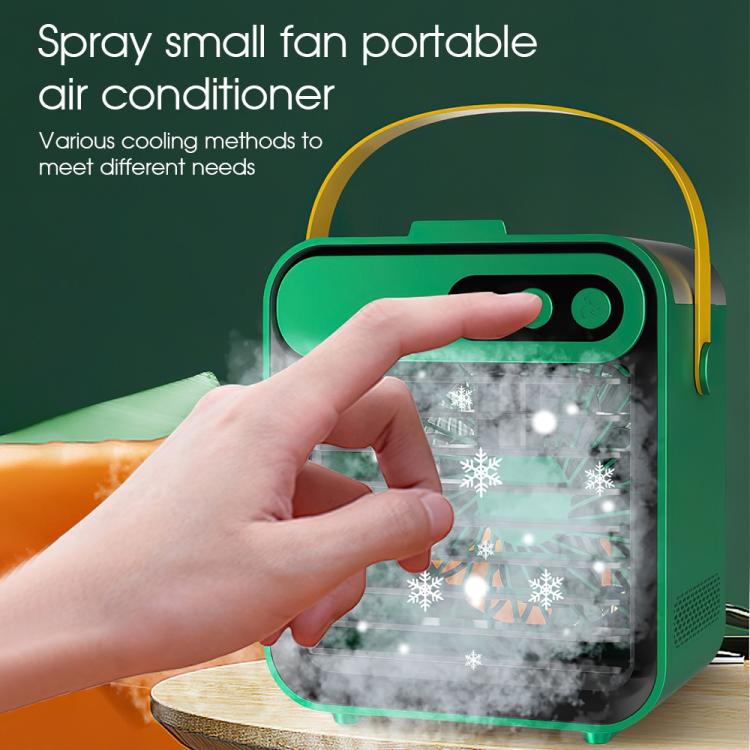 USB Mini Refrigeration And Humidification Air Conditioner Desktop Water-cooled Fan(White) by bashfashion