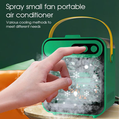 USB Mini Refrigeration And Humidification Air Conditioner Desktop Water-cooled Fan(White) by bashfashion