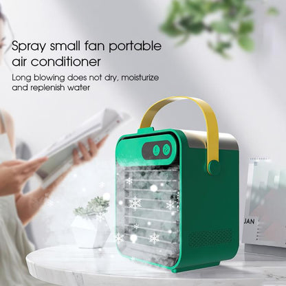 USB Mini Refrigeration And Humidification Air Conditioner Desktop Water-cooled Fan(White) by bashfashion