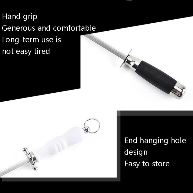 Style 1 Grinding Rod Stainless Steel Kitchen Sharpening Tool by bashfashion