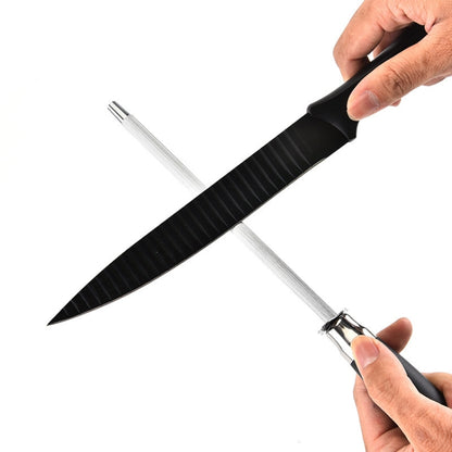 Style 1 Grinding Rod Stainless Steel Kitchen Sharpening Tool by bashfashion