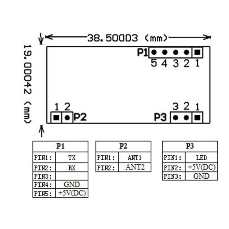 HW-205 RDM6300 125kHz Serial Port Reading RFID Card Module(Module) by bashfashion