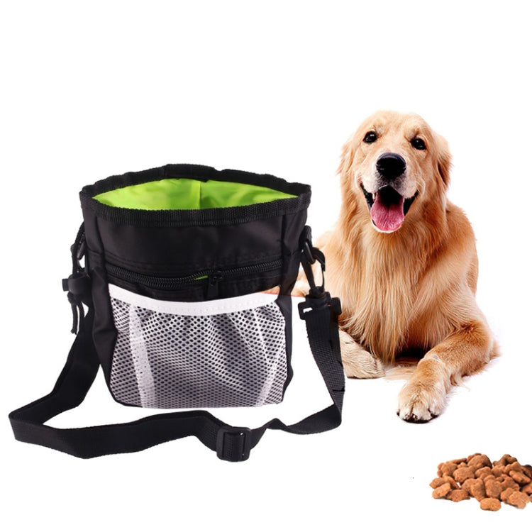 Pet Training Bag Snack Bag Outdoor Waist Bag Portable Two-In-One Foldable Multifunctional Bag(Black) by bashfashion
