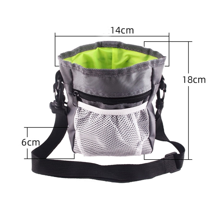 Pet Training Bag Snack Bag Outdoor Waist Bag Portable Two-In-One Foldable Multifunctional Bag(Black) by bashfashion