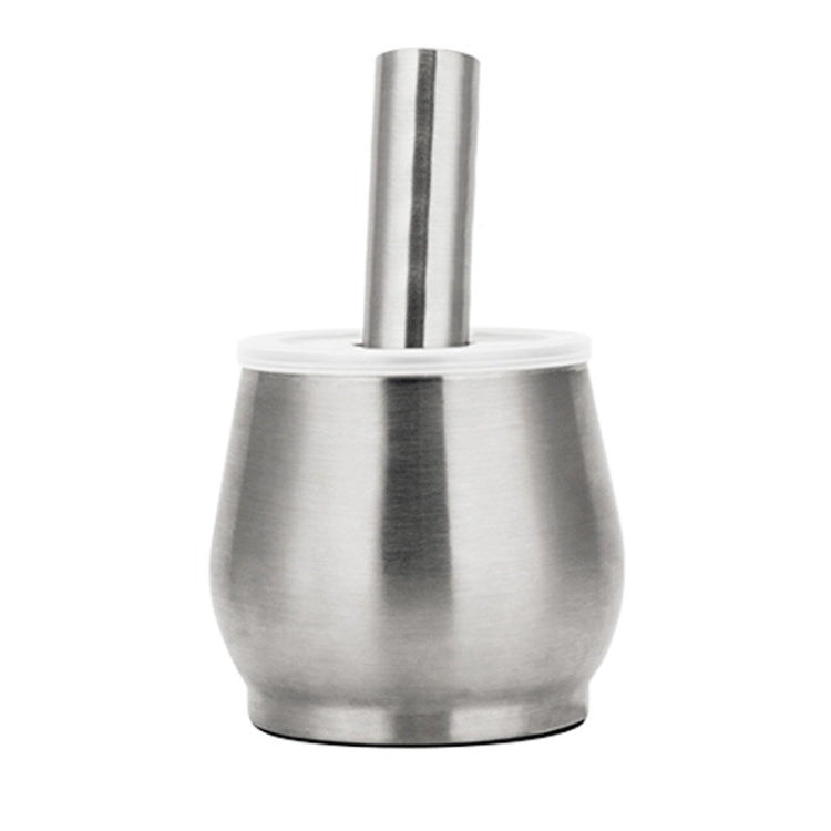 Kitchen 304 Stainless Steel Garlic Masher Spice Bean Nut Grinder, Specification: Drum Shape by bashfashion