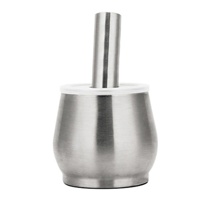 Kitchen 304 Stainless Steel Garlic Masher Spice Bean Nut Grinder, Specification: Drum Shape by bashfashion