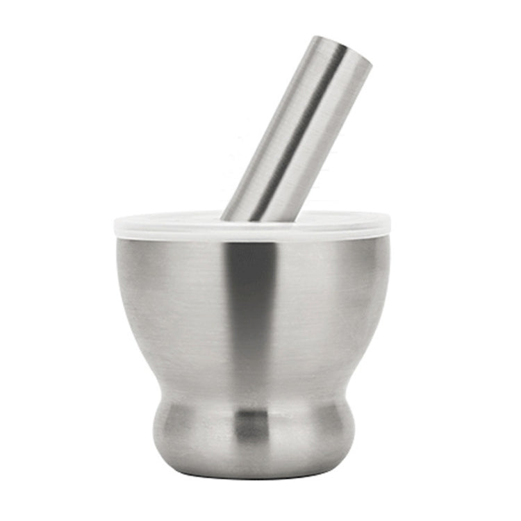 Kitchen 304 Stainless Steel Garlic Masher Spice Bean Nut Grinder, Specification: Big Bowl Shape by bashfashion