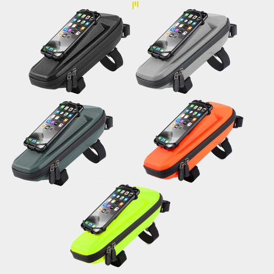 WEST BIKING YP0707263 Bicycle Outdoor Front Beam Bag EVA Hard Shell Phone Bag(Fluorescent yellow) by WEST BIKING