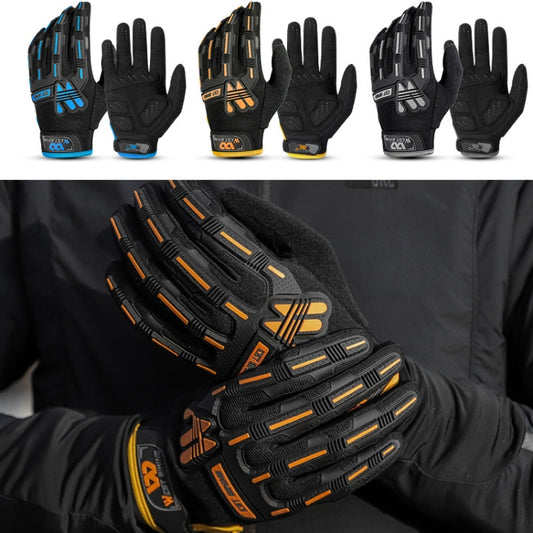 WEST BIKING YP0211208 Riding Gloves Motorcycle Bike Long Finger Non-Slip Touch Screen Gloves, Size: M(Black) by WEST BIKING