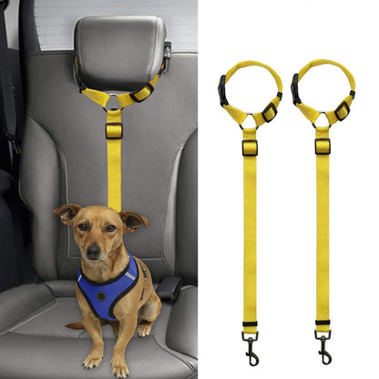 Pet Car Safety Rope Ring Dog Car Seat Belt Rear Seat Traction Rope(Purple) by bashfashion