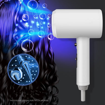 Hotel Hair Dryer Wall Mount High Power Hair Dryer Household Hair Cylinder Dryer, CN Plug(Hotel Hairdryer White) by bashfashion